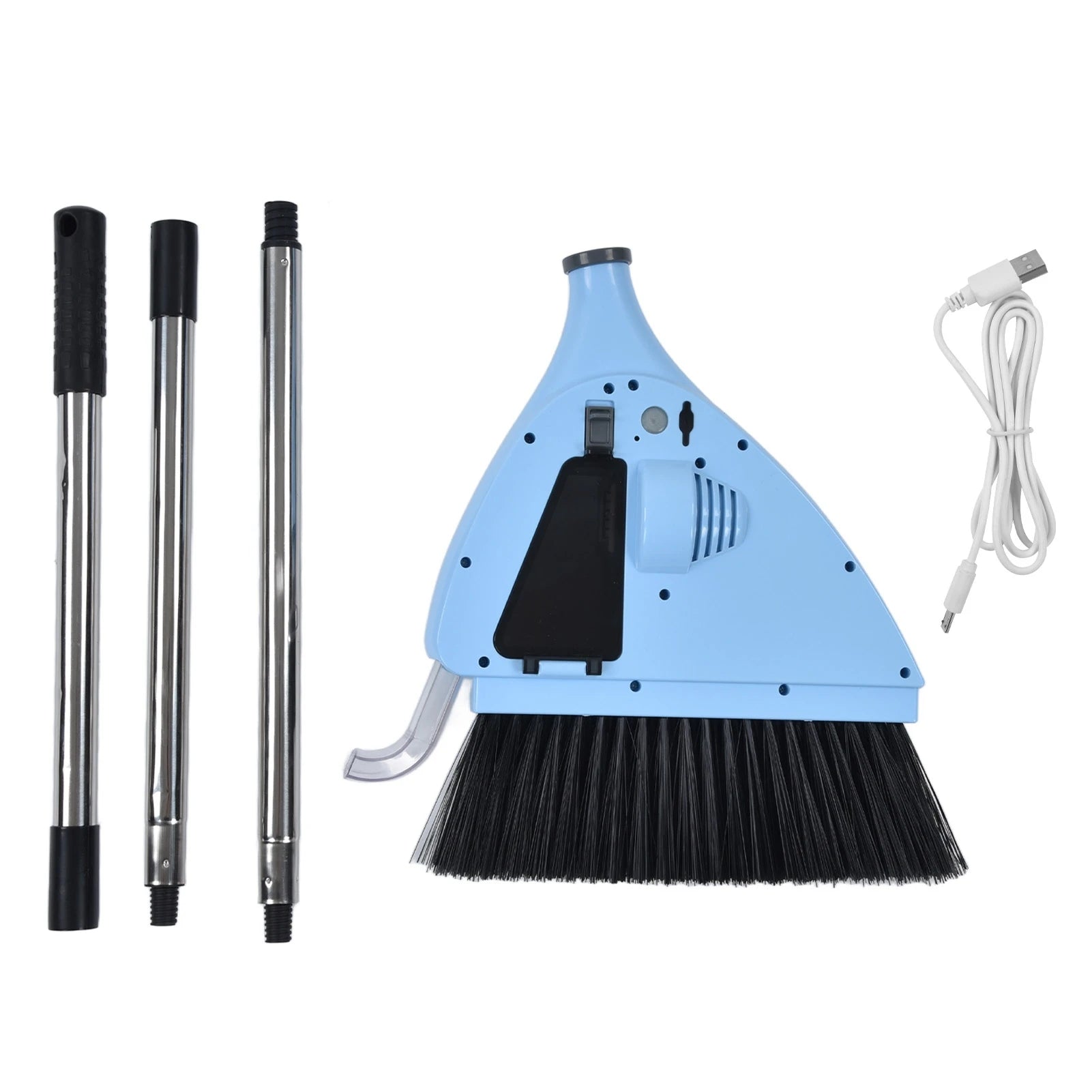Vacuum Sweeper Labor Saving 2 in 1 USB Charging 20000 Rpm/Min Deep Cleaning Vacuum Broom Ultra Quiet for Bedroom for Office
